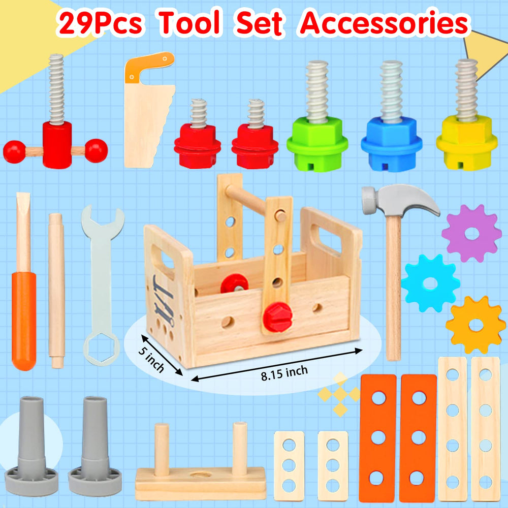 Mgtfbg Montessori-style tools with safe rounded edges inviting exploration and role play