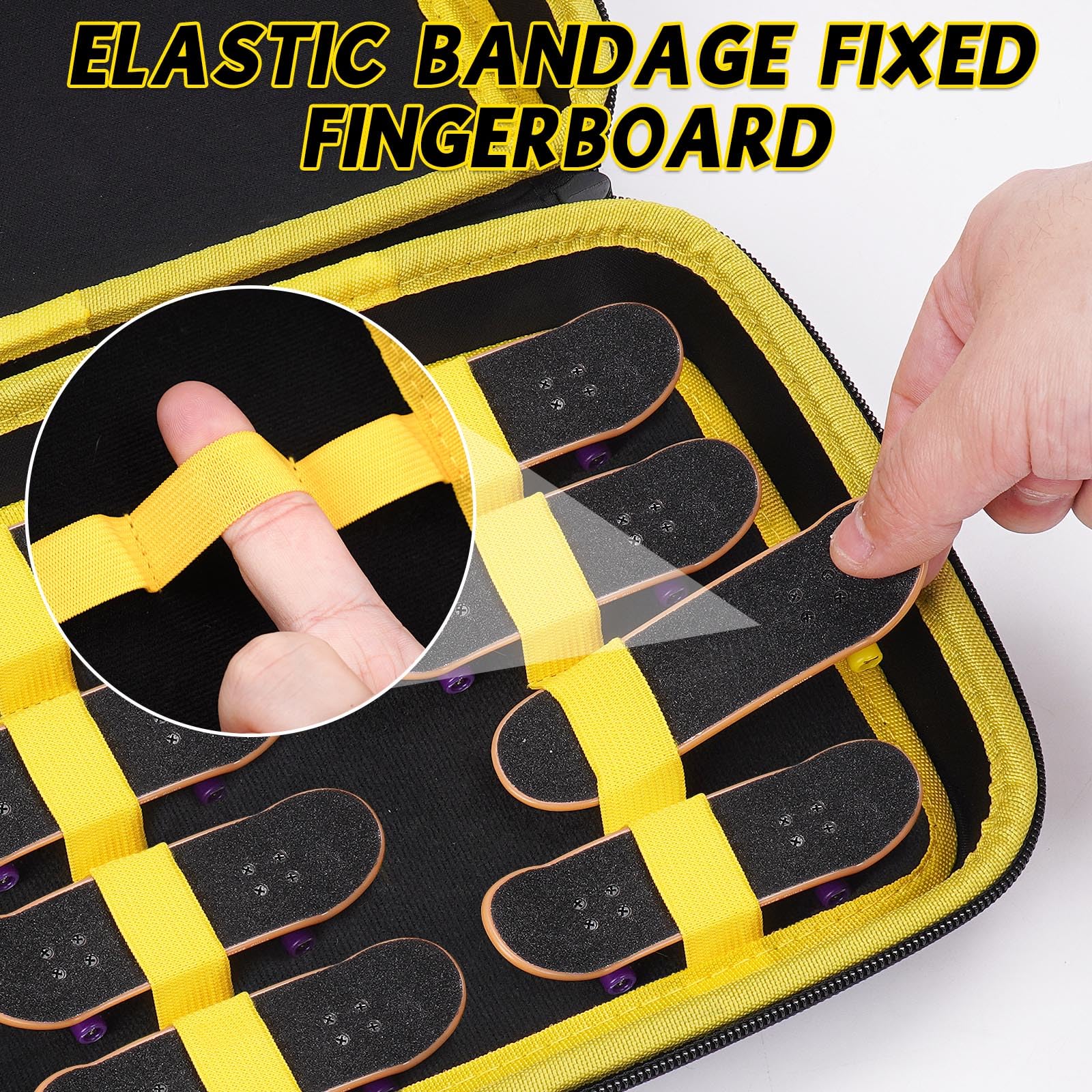 MGZNMTY teck deck case with carabiner enables easy clipping to bags.