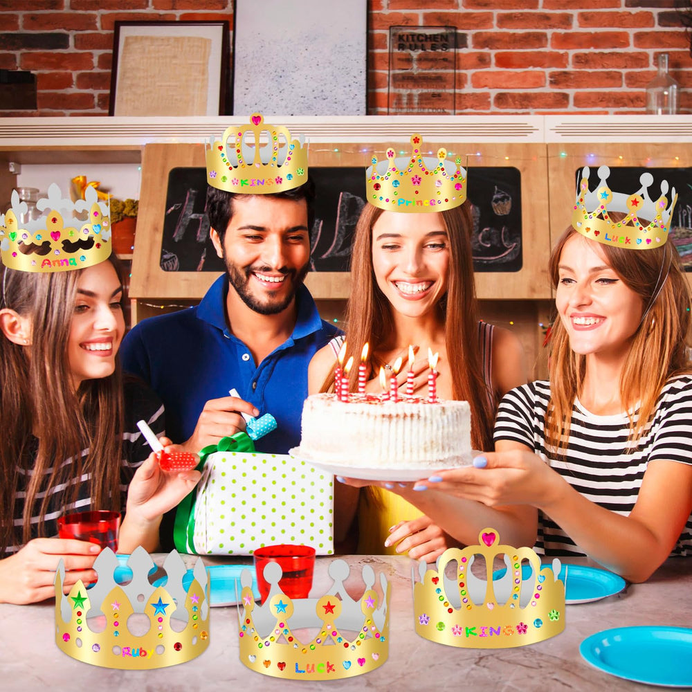 MGZTTHW self-adhesive stickers and gems for crown personalization.