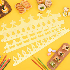 Shiny glossy gold finish on MGZTTHW crowns adds festive flair