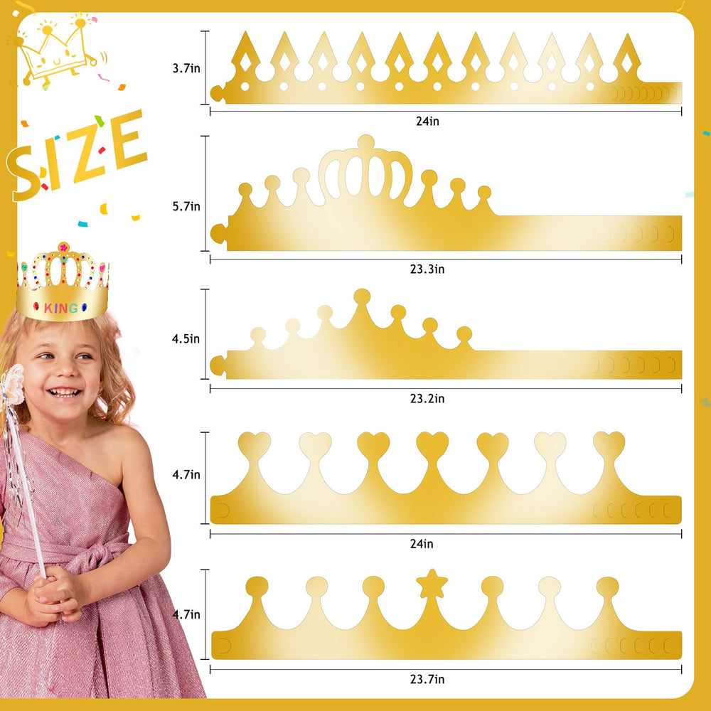 MGZTTHW crowns designed for kids’ party activities and classroom use.