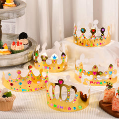 MGZTTHW crowns with self adhesive stickers for easy decorating