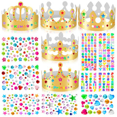 MGZTTHW Gold Crown Kit varieties for personalized party crowns