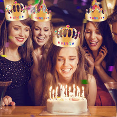 MGZTTHW self-adhesive acrylic stickers for decorating the crowns.