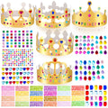 MGZTTHW gold crown set for kids' party decoration and dress-up