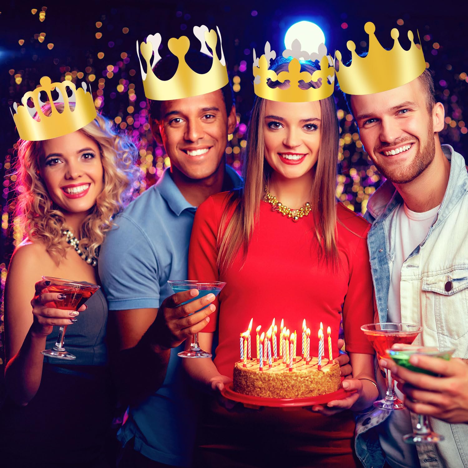 32-piece MGZTTHW crown kit in eight styles provides versatile party décor