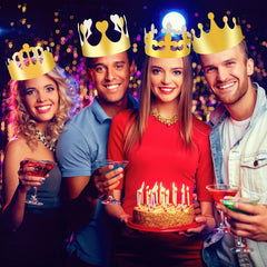 32-piece MGZTTHW crown kit in eight styles provides versatile party décor