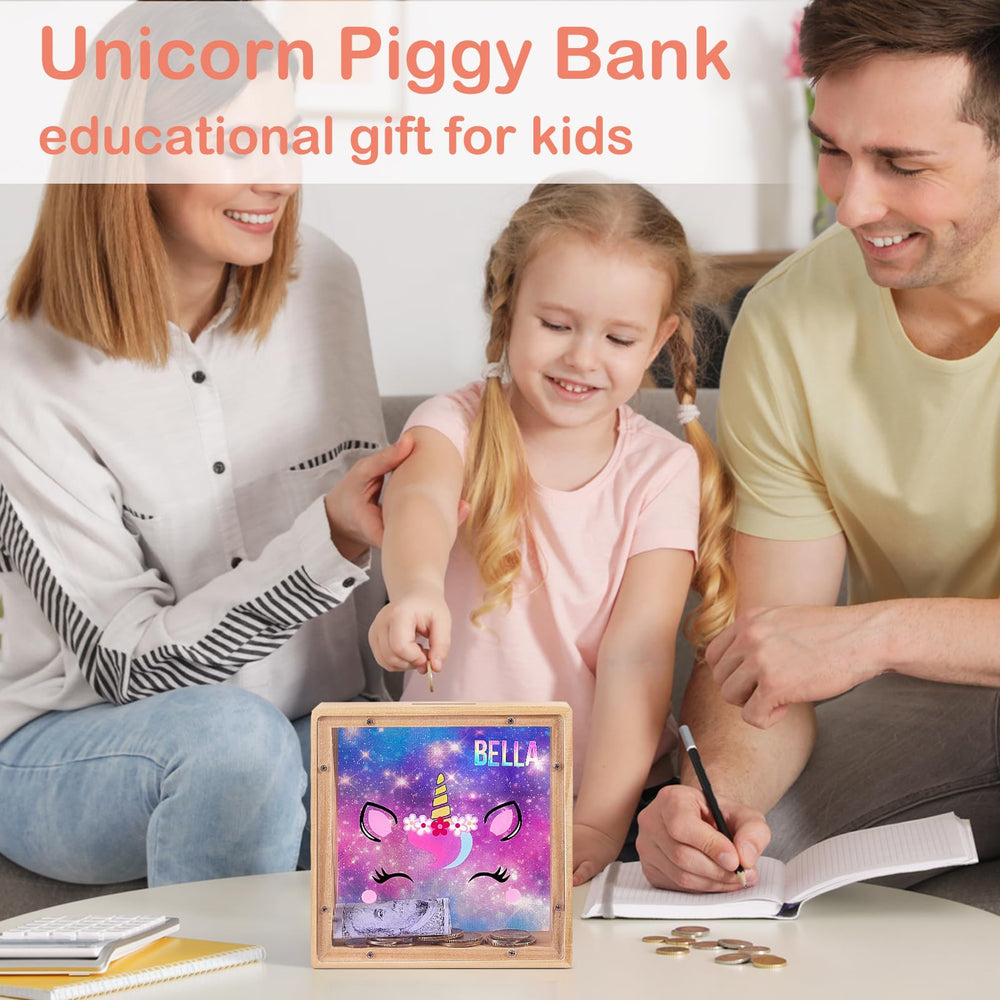 MHJY piggy bank bottom plug enabling easy access to coins.