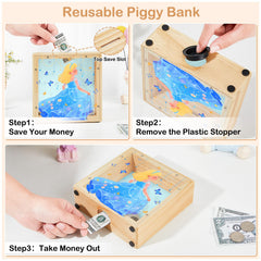 MHJY piggy bank bottom plug makes opening easy for kids