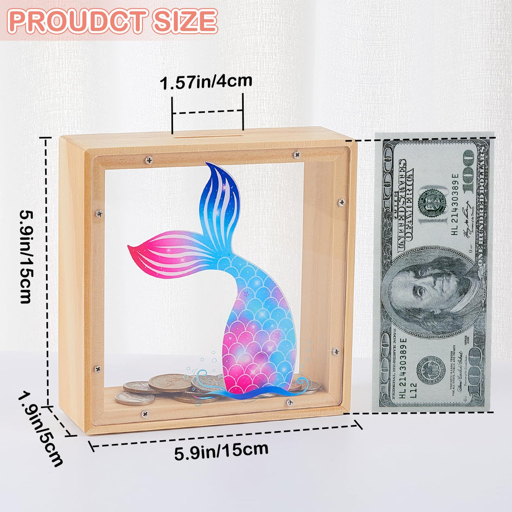 MHJY clear acrylic window lets kids watch savings grow