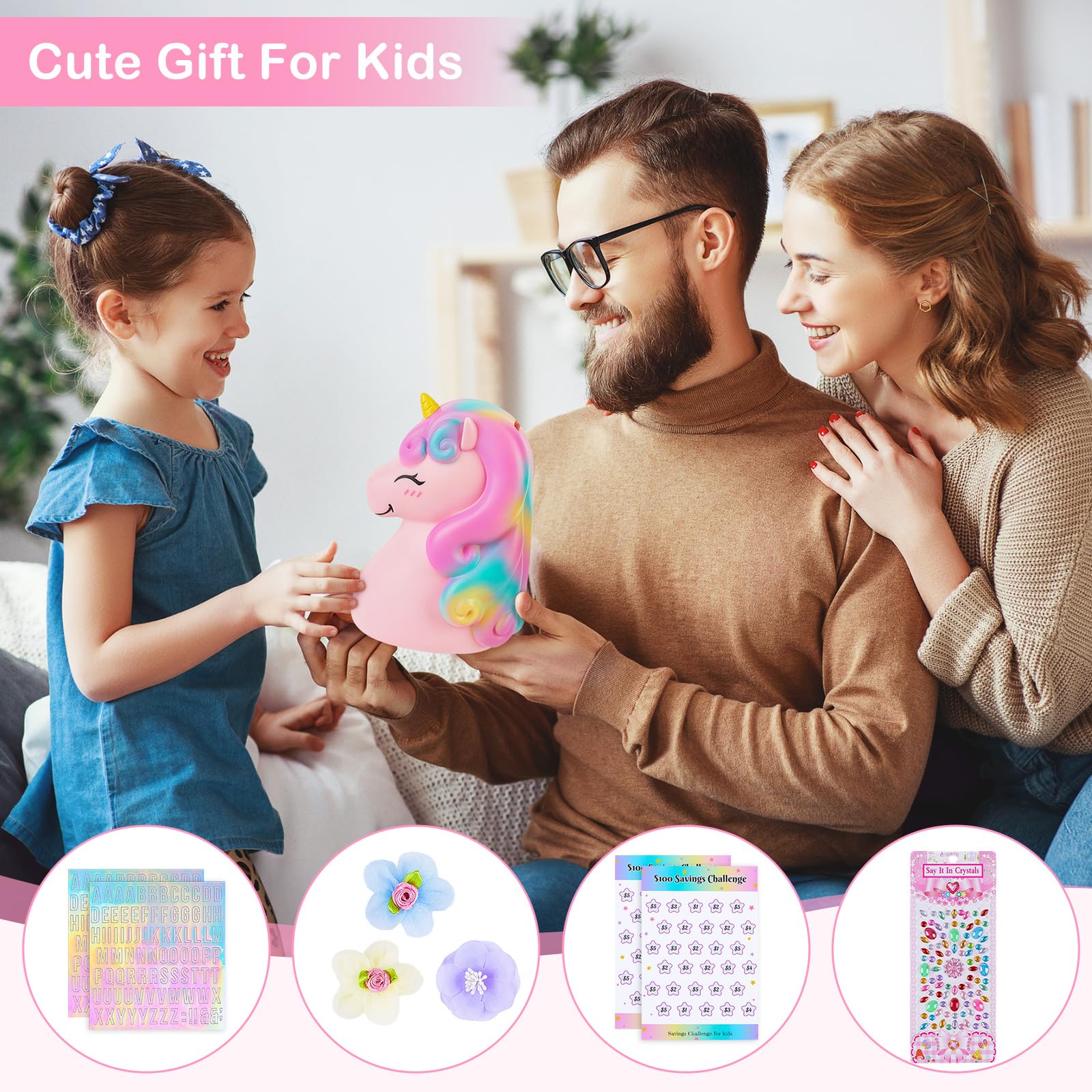 Large capacity MHJY piggy bank with ample space for coins and notes