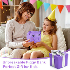 MHJY Piggy bank doubles as nursery decor and thoughtful gift idea.