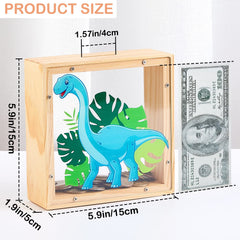 MHJY piggy bank transparent acrylic panel helps kids watch savings grow