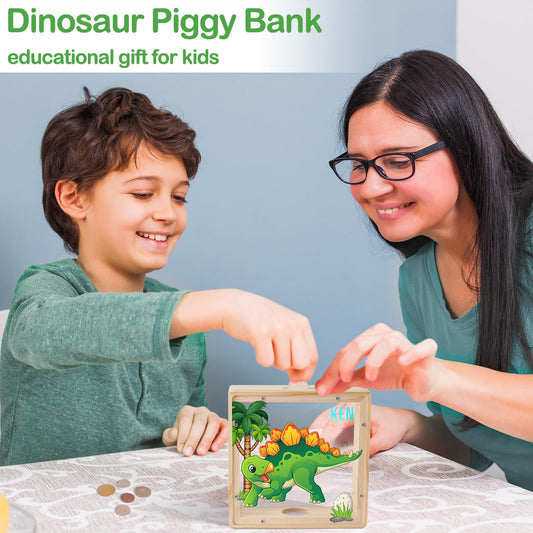 MHJY unicorn piggy bank in green-yellow promotes joyful saving habits.