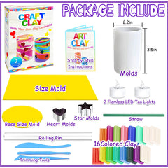 MHMYDIS clay luminaries pieces and color options for crafting