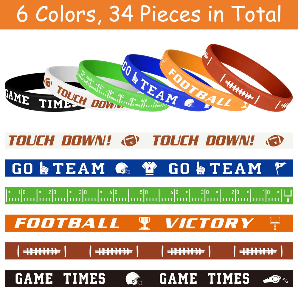 MIAHART brown football bracelet, classic style for team events and gifts.