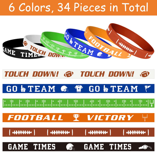 MIAHART brown football bracelet, classic style for team events and gifts.