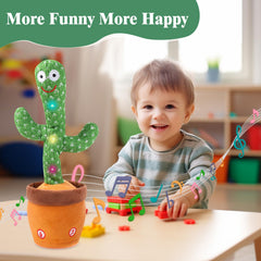 MIAODAM Battery-operated cactus toy powered by 3 AA batteries.