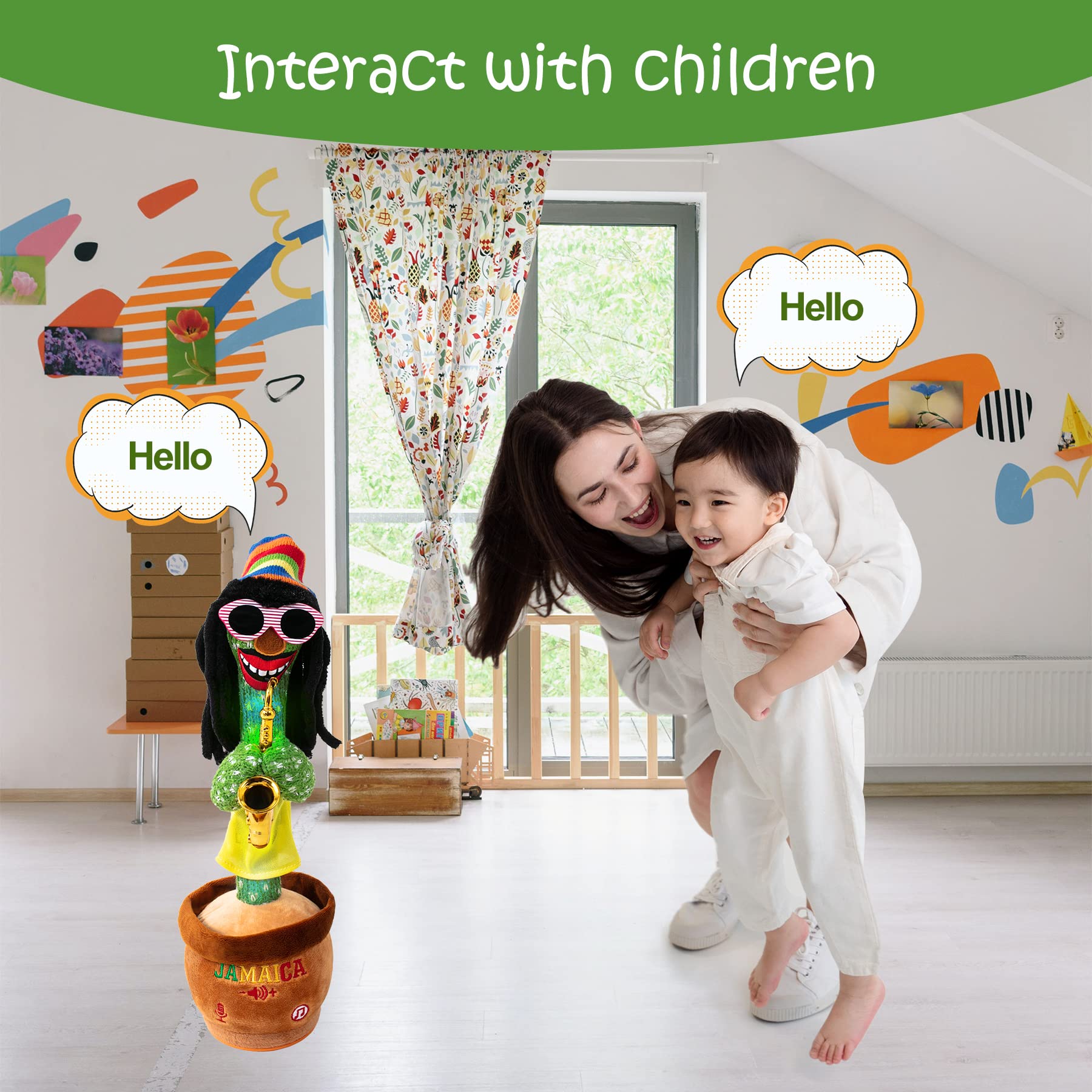 MIAODAM cactus toy makes a fun gift for kids and parties