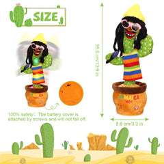 MIAODAM cactus toy glows with colorful lights for vibrant ambience