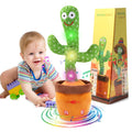 MIAODAM Dancing Cactus Toy on table with colorful lights for engaging toddler play