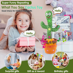 MIAODAM Dancing Cactus Toy records your voice for playful repetition