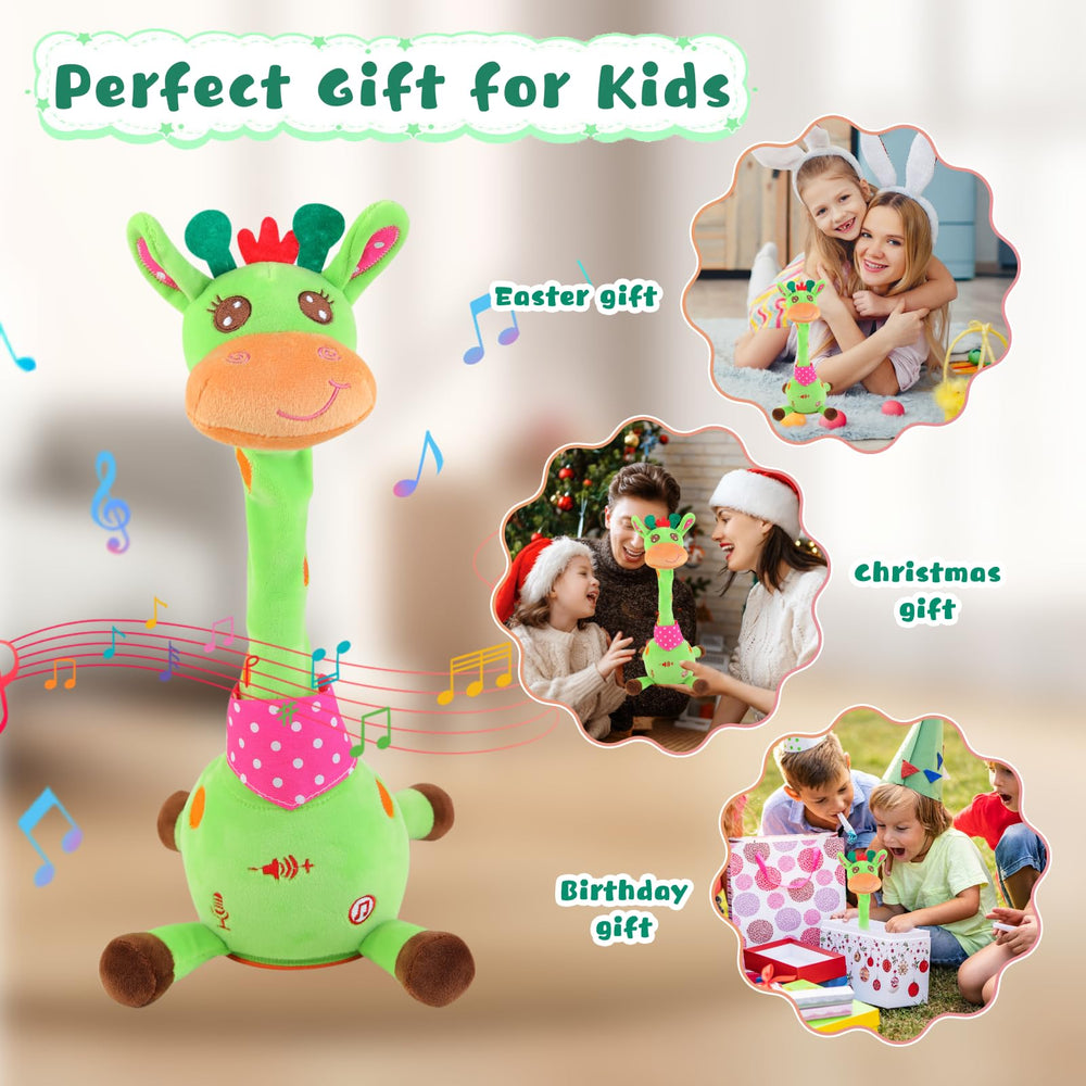 MIAODAM giraffe toy colorful lights create a magical ambience during play.
