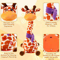 MIAODAM Dancing Giraffe toy performing lively dance motions