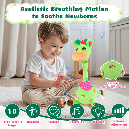 MIAODAM dancing giraffe sings ten songs to entertain toddlers.