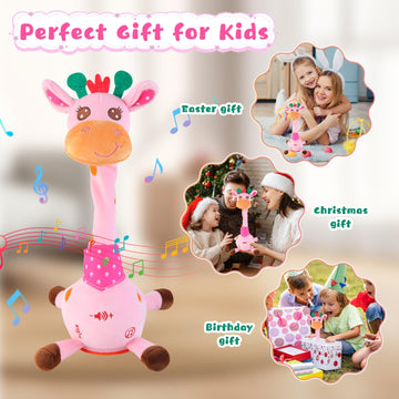Travel-friendly MIAODAM Dancing Giraffe Toy for home and trips.