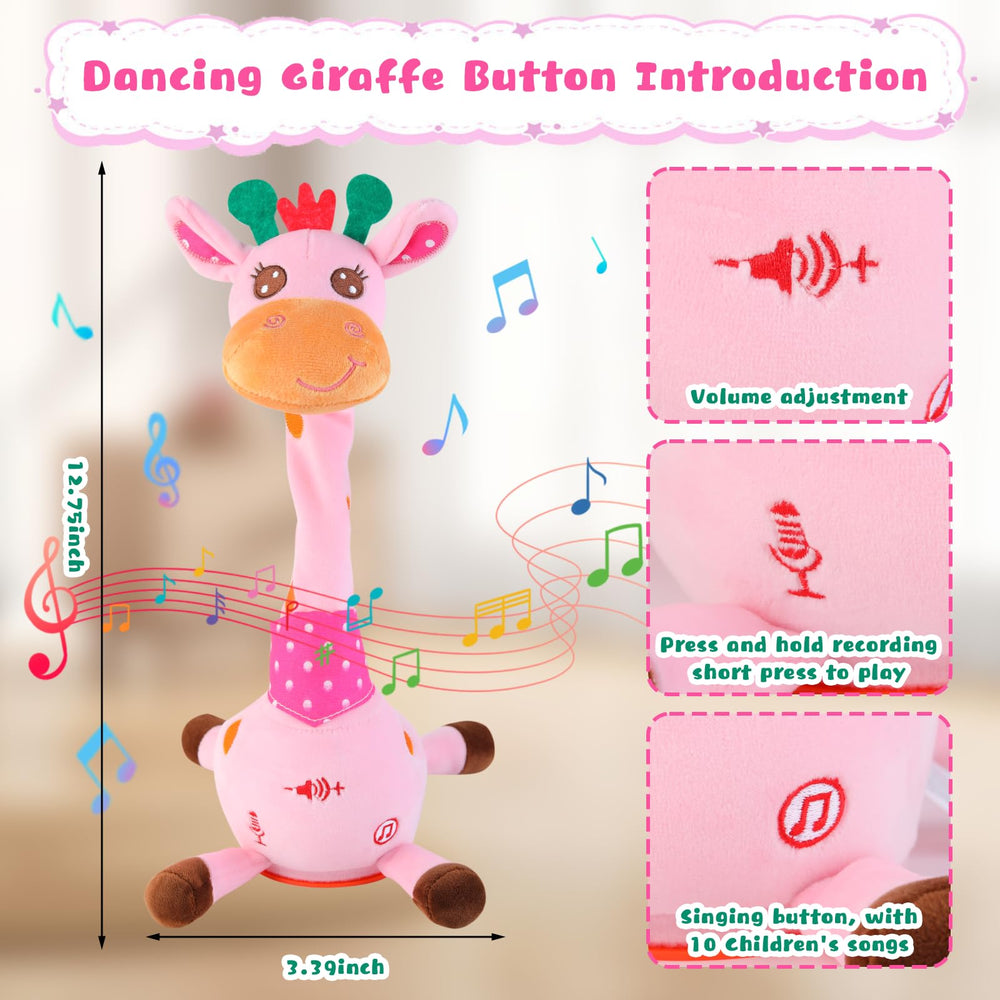 Volume control button on the MIAODAM giraffe toy.