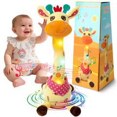 MIAODAM dancing giraffe toy with LED lights for vibrant, engaging play