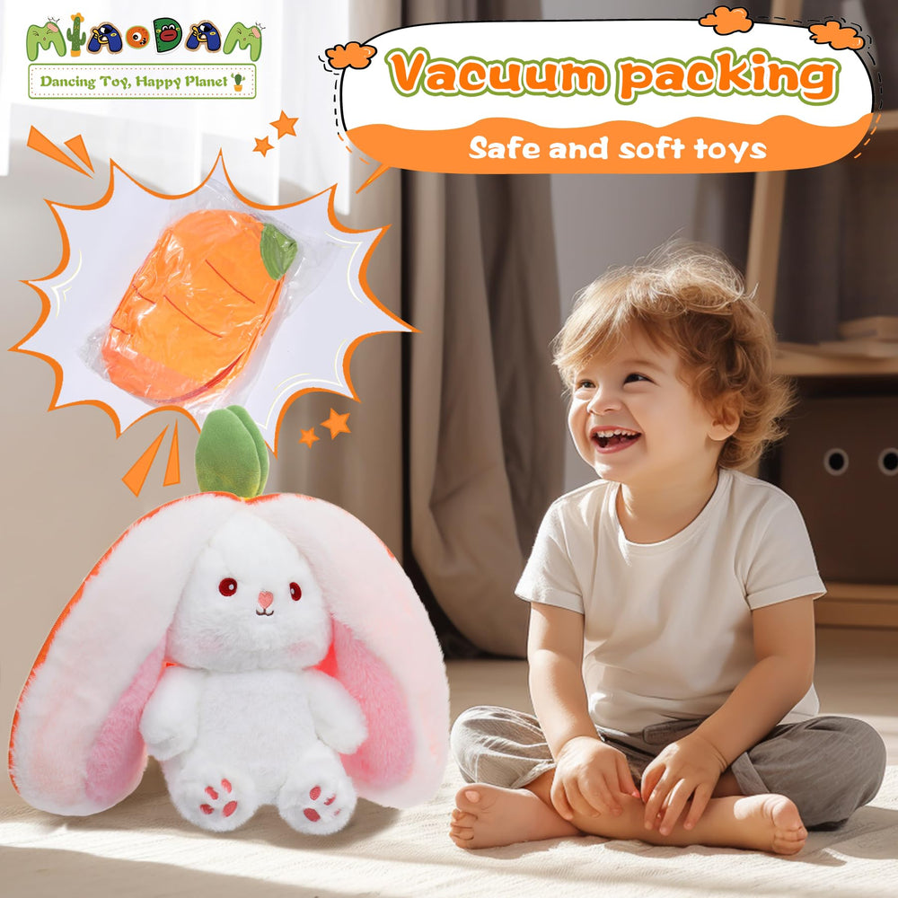 MIAODAM fluffy rabbit plush doubles as a comfy pillow