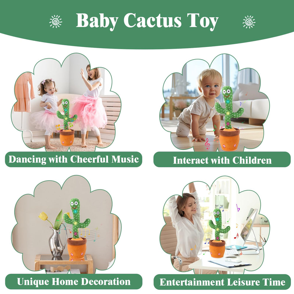 MIAODAM Gift-ready cactus toy, ideal for birthdays and holidays.