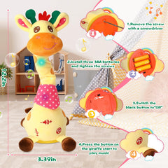 MIAODAM giraffe singing mode with ten songs for fun sessions