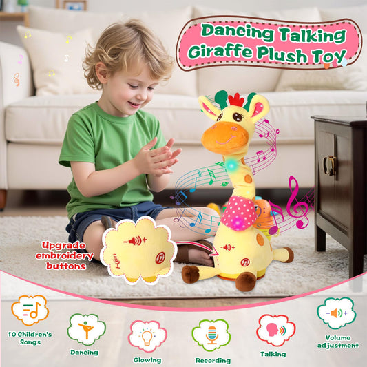 MIAODAM giraffe toy LED lights enhancing visual play moments