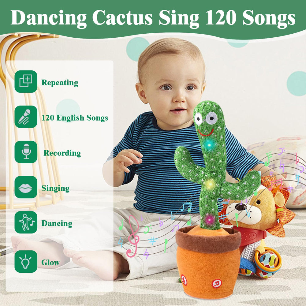MIAODAM Glowing Dancing Cactus lights create a playful ambience.