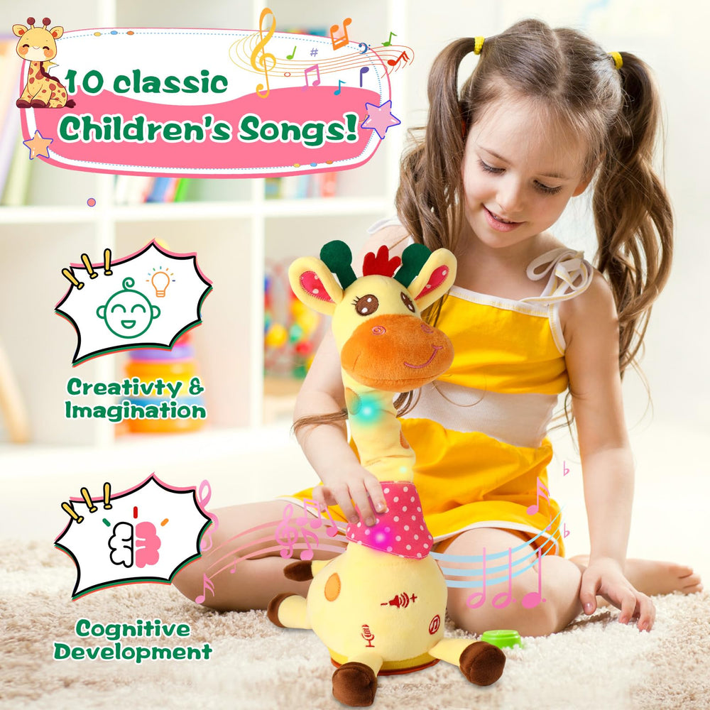 MIAODAM interactive giraffe plush encouraging imaginative play