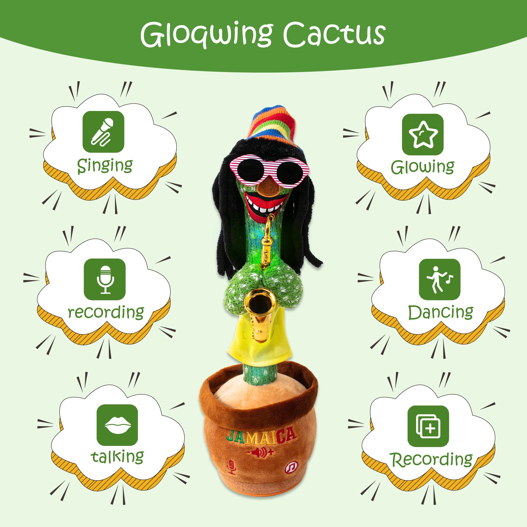 MIAODAM singing cactus toy offers catchy tunes for rhythm development