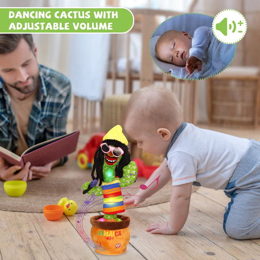 MIAODAM talking cactus toy repeats words for playful interaction