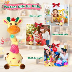 MIAODAM toddler-friendly giraffe plush for safe exploration