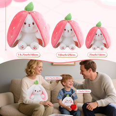 MIAODAM white rabbit convertible plush for soft, comforting hugs.