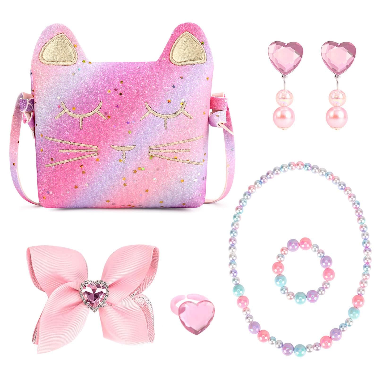 Mibasies accessories set includes earrings and ring for dress-up.