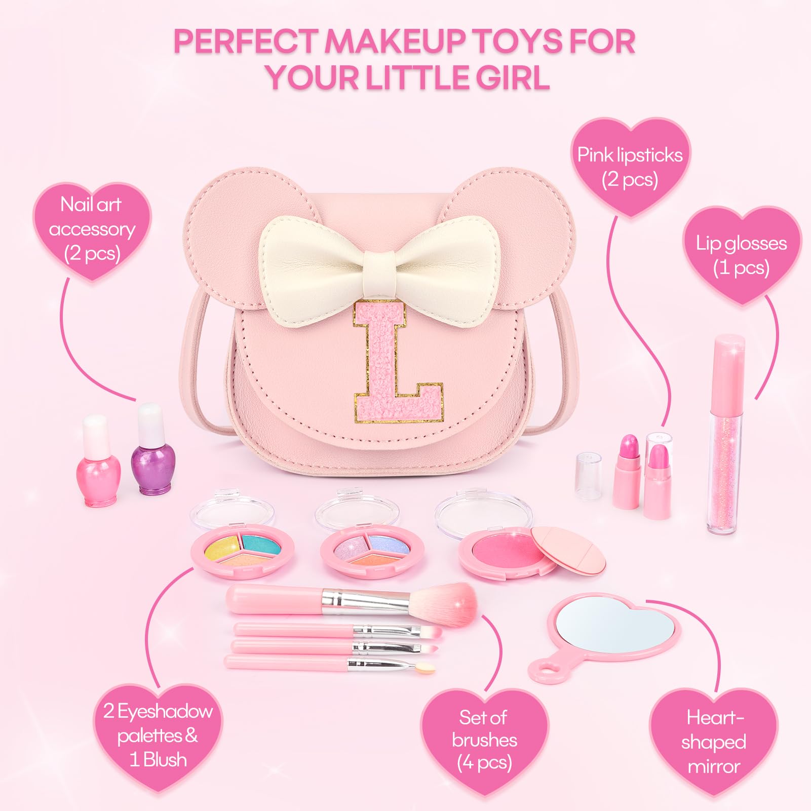 Mibasies makeup brushes with soft bristles for gentle application