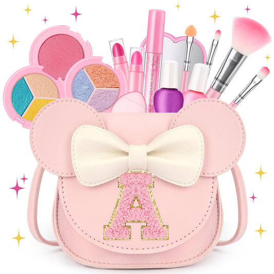 Mibasies kids makeup kit lipstick close-up for imaginative play and color exploration