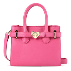 Mibasies kids purse hot pink front view for little fashionistas on the go.