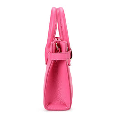Mibasies crossbody purse hot pink back view showing lightweight everyday carry.