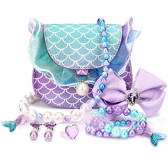 mibasies Mermaid Tassels Purse with rainbow sparkle for dress-up play.