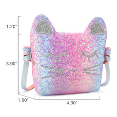 Mibasies cat purse adjustable shoulder strap for comfortable wear by little girls