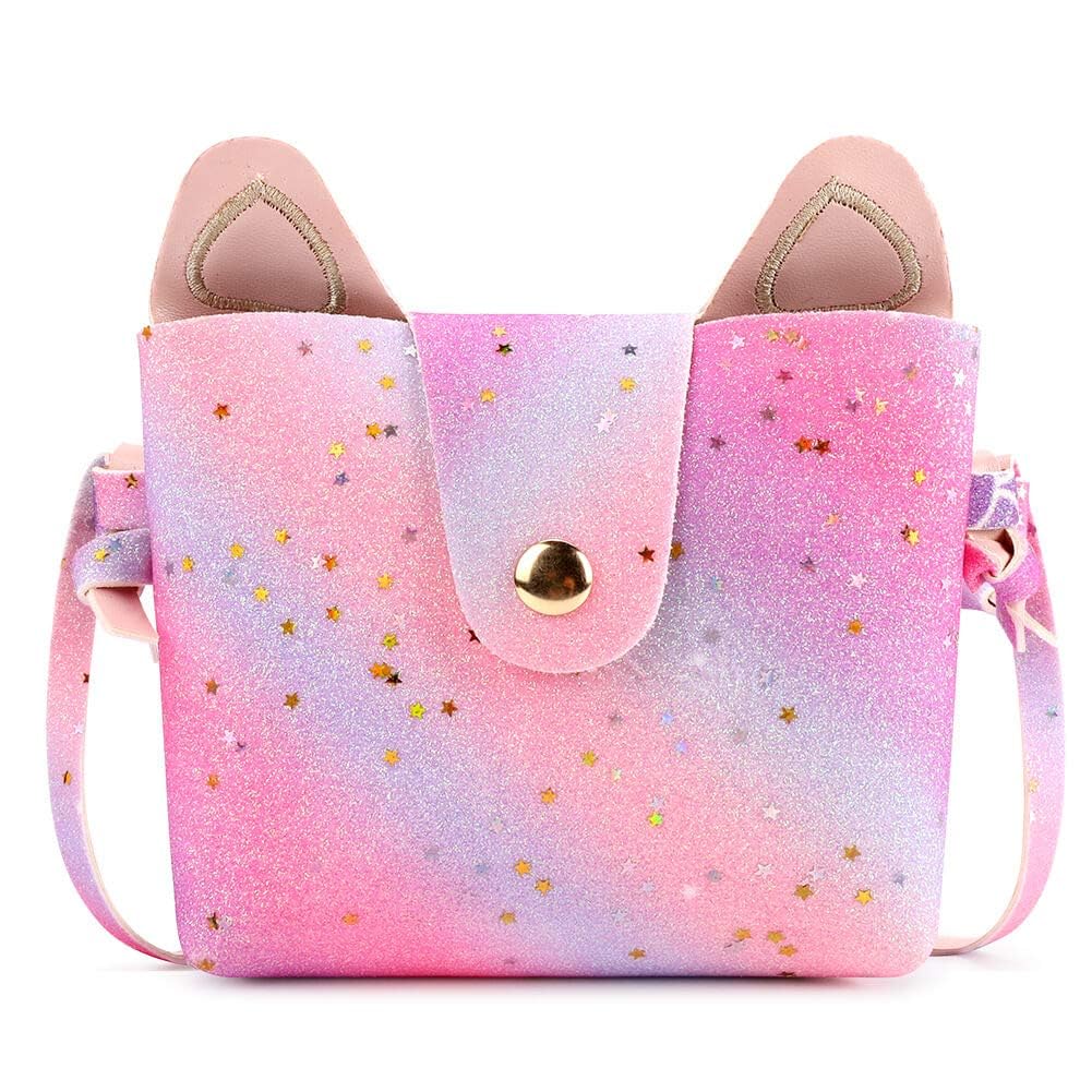 Mibasies rainbow glitter material adds sparkle for special occasions.
